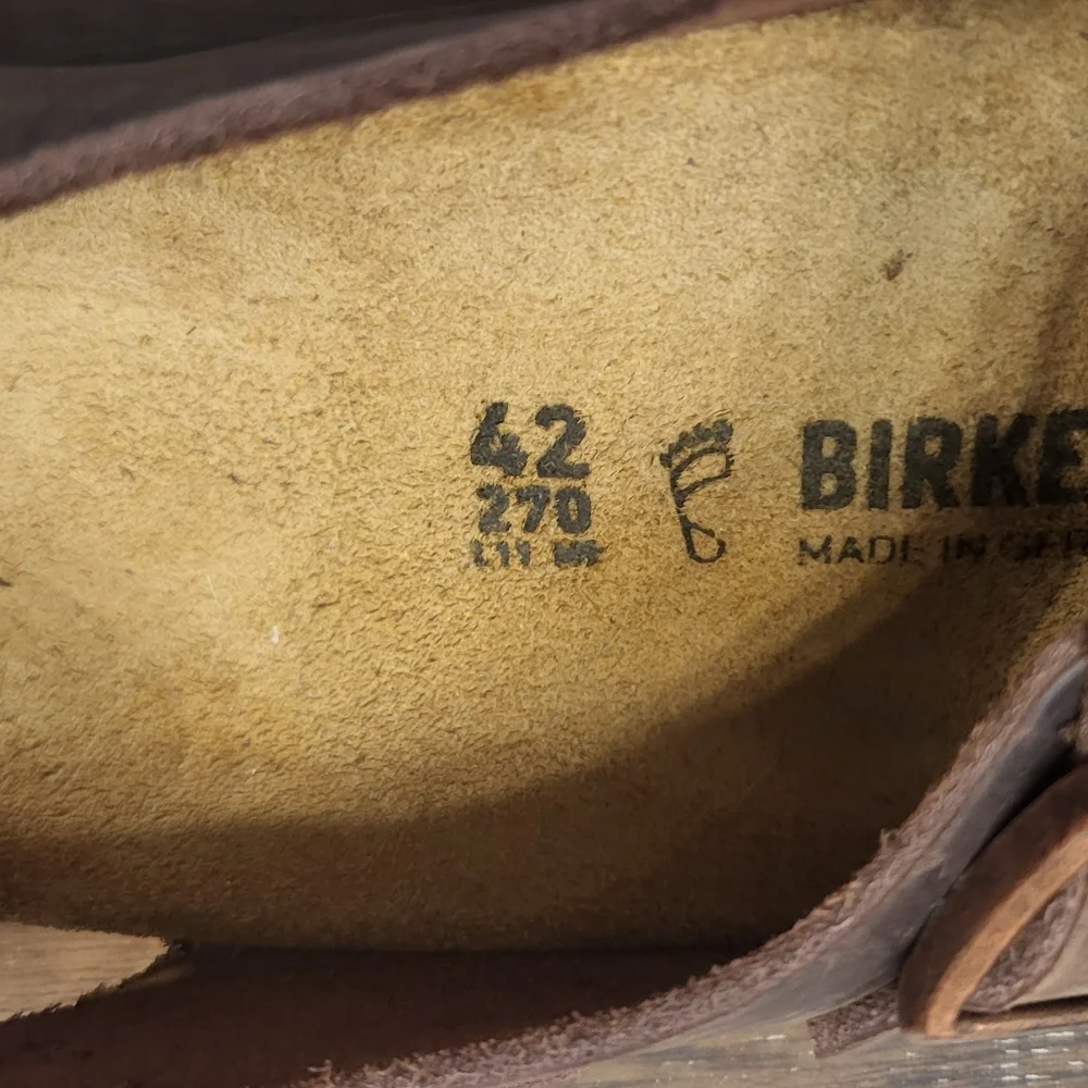 Birkenstock Milano Habana Brown Oiled Three Buckle Sandals Size 42
